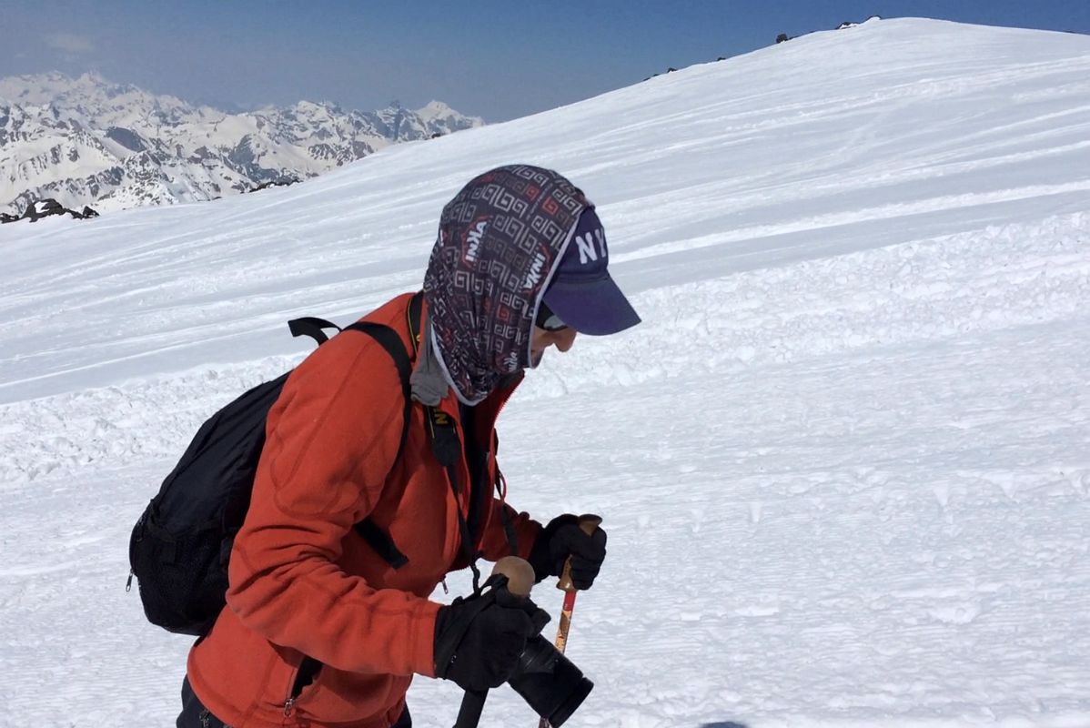 05E Jerome Ryan Climbing To Pastukhov Rocks On The Mount Elbrus Climb